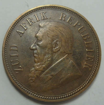 Paul Kruger ZAR : One Penny of 1898