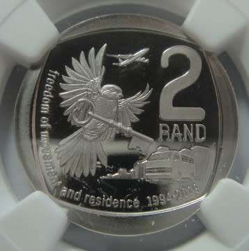Republic of South Africa : R2 of 2019 (Freedom of Movement) : NGC graded PF 69 Cameo