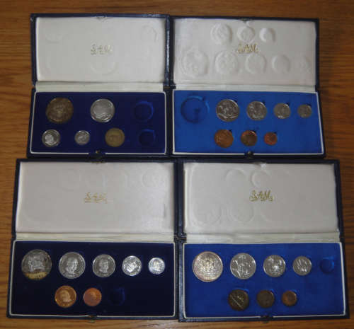 Republic of South Africa : Four Partial Proof Sets (One bid takes all 4 sets)