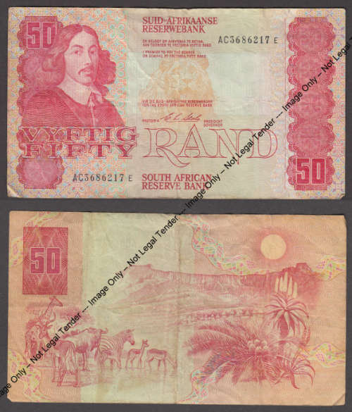 Republic of South Africa : Vyftig Rand // Fifty Rand of 1990