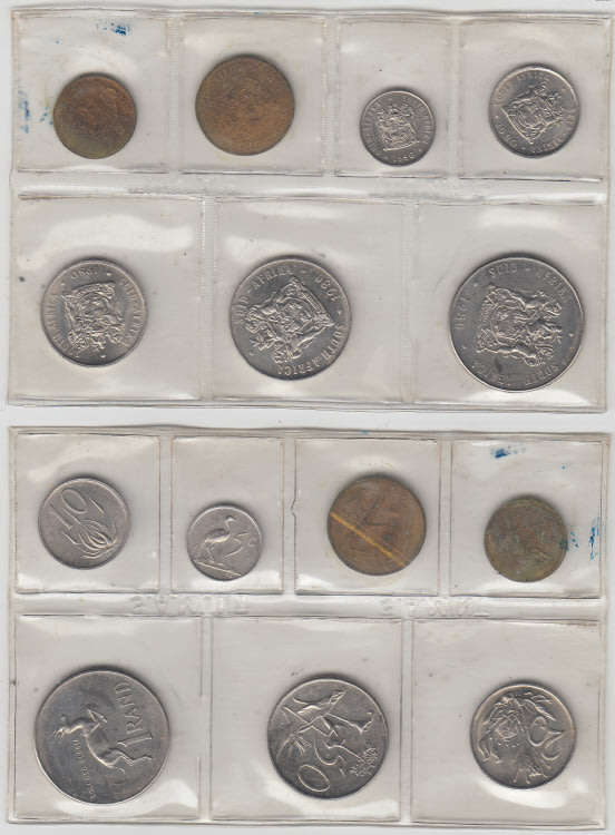 Republic of South Africa : Uncirculated Mint Set of 1980