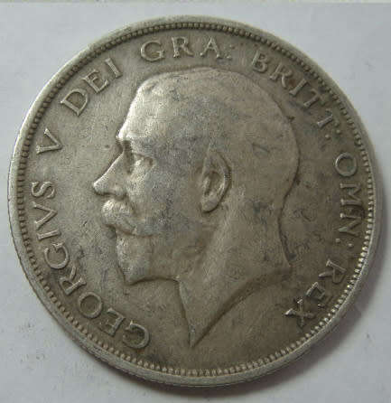 Great Britain: George V Silver Half Crown (2/6-) of 1916