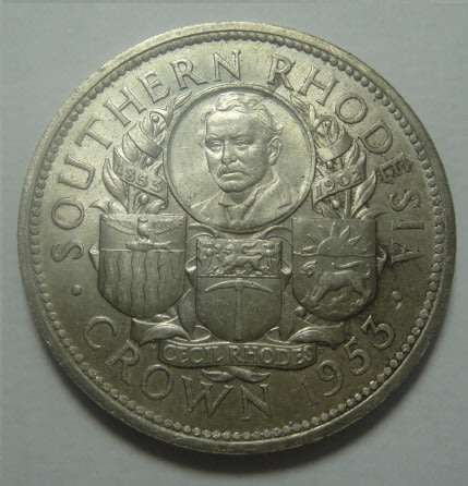 Southern Rhodesia: Silver Crown (Cecil John Rhodes Centenary 1853-1953)