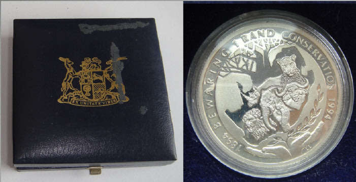 Republic of South Africa: Silver Proof R1 of 1994 (Nature Conservation)