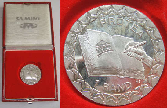 Republic of South Africa: Silver Proof R1 of 1996 (New Constitution)