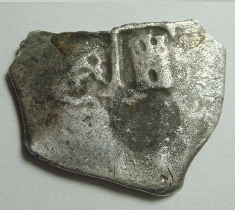 Spanish Silver Cob from the Johanna (wrecked at Cape Algulhas in 1662): Coin 1 of 3 on offer
