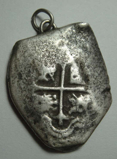 Spanish Silver Cob from the Johanna (wrecked at Cape Algulhas in 1662): Coin 3 of 3 on offer