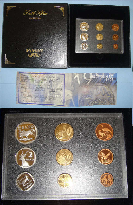 Republic of South Africa : Proof Set of 1998