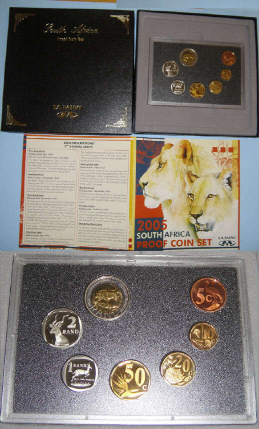 Republic of South Africa : Proof Set of 2005