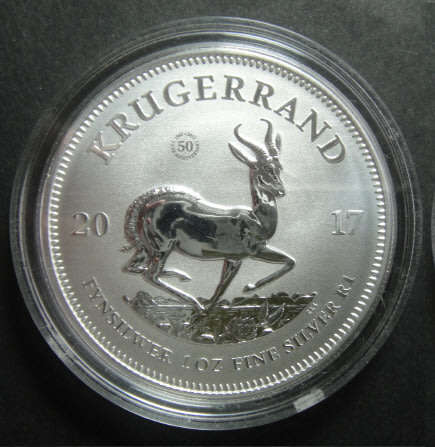 Republic of South Africa: 2017 1 OZ Fine-silver Krugerrand with Privy Mark
