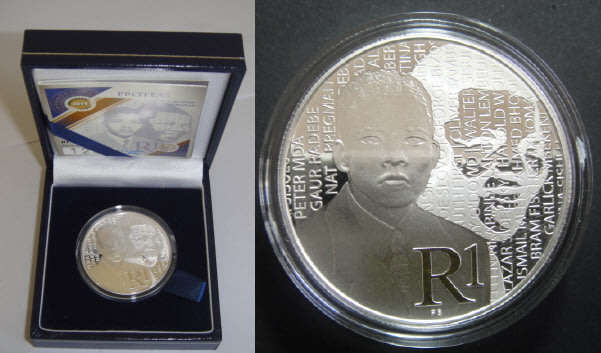 Republic of South Africa: Proof Silver R1 of 2015 (Mandela, Life of a Legend)