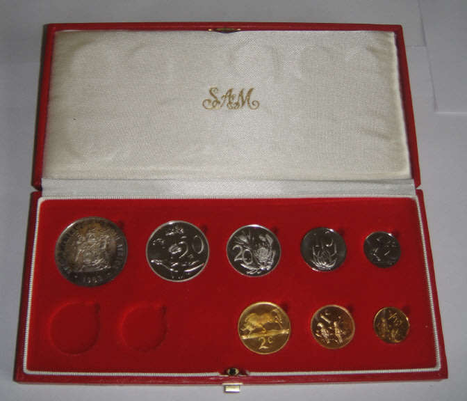 Republic of South Africa: Short Proof Set of 1983 in Red Box