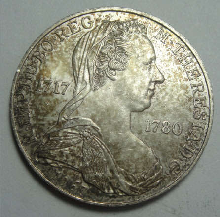 Austria: Silver 25 Schillings of 1967 (Empress Maria Theresa 1717-1780)