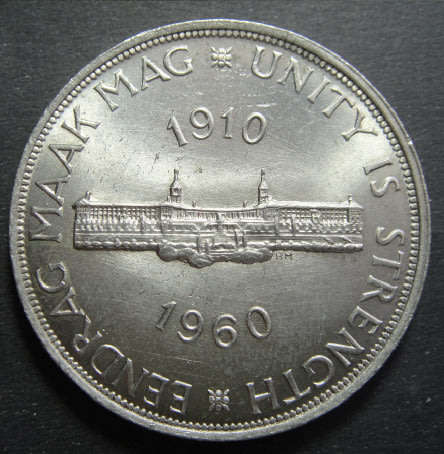 Union of South Africa: High Grade Silver Crown (5/-) of 1960