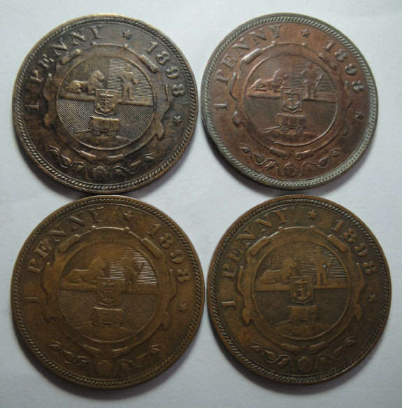 Paul Kruger ZAR: Four Pennies of 1898