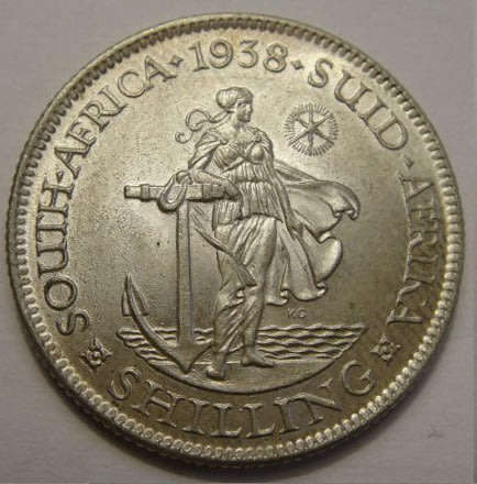 Union of South Africa : One Shilling (1/-) of 1938 (Mint State)