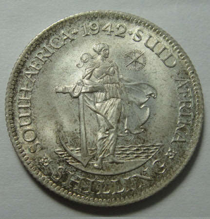 Union of South Africa : One Shilling (1/-) of 1942 (Mint State)