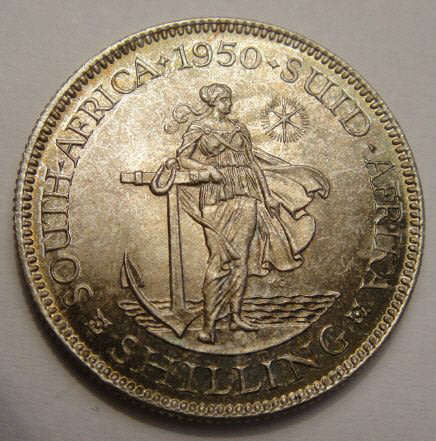 Union of South Africa : One Shilling (1/-) of 1950 (Brilliant Uncirculated)
