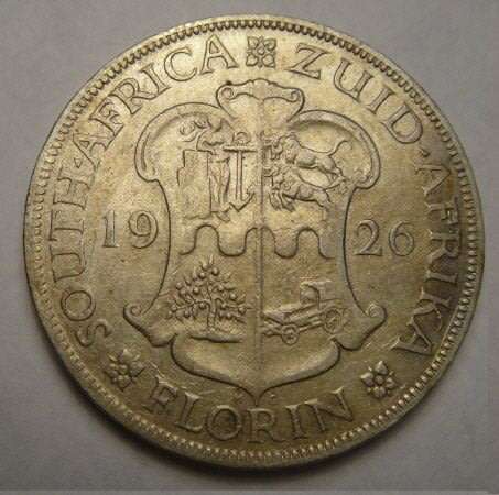 Union  of South Africa : Two Shillings (2/-) of 1926 (Scarce Date)