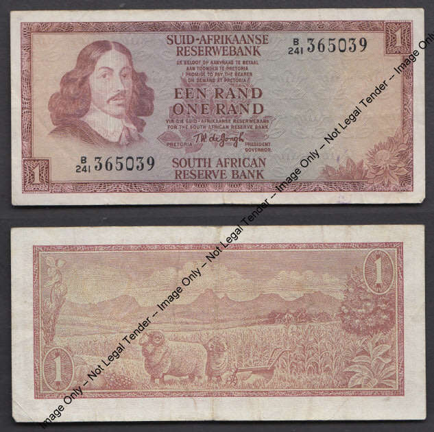 Republic of South Africa: Jan van Riebeeck R1 of 1973