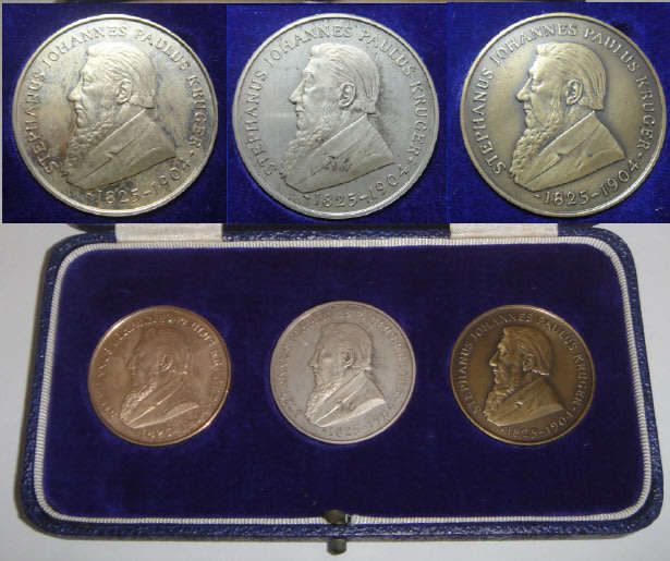 Kruger Statue Removal & Unveiling 1954 (Afrikaans Version): Bronze, Silver & GOLD Medals