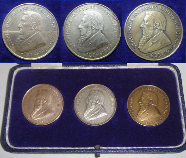 Kruger Statue Removal & Unveiling 1954 (English Version): Bronze, Silver & GOLD Medals
