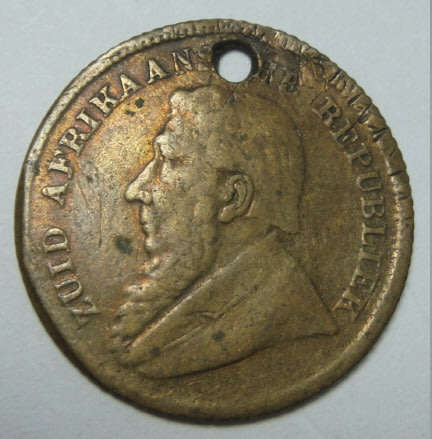 Paul Kruger: Half Pond Brass made from 1896 onwards