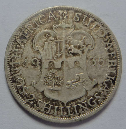 Union of South Africa: Two-Shillings (2/-) of 1935