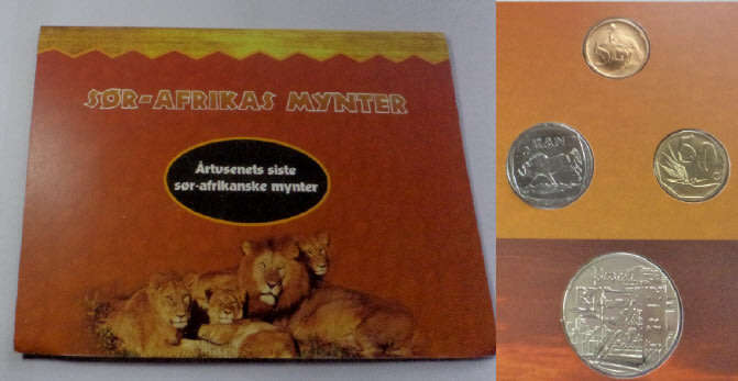 Republic of South Africa: Uncirculated 1999 Coin Set including the Silver R1