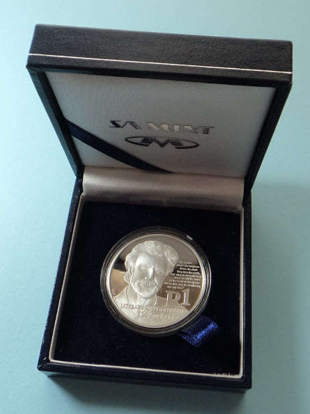 Republic of South Africa: Silver Proof R1 of 2011 (JM Coetzee)
