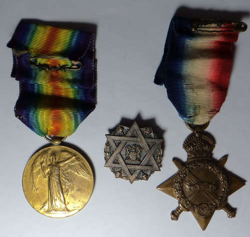 Very Rare Jewish WW2 Brooch of Remembrance with WW1 Pair to Gnr. T.W.N. Hitge, S.A.H.A.
