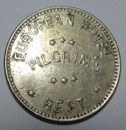 Pilgrims Rest (Transvaal), W Stein, European Hotel Token (Circa 1890-1911)