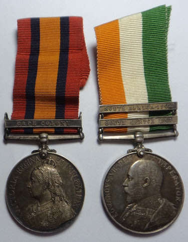 Anglo Boer War Queens & Kings Medals to 873 Pte. A. Winter, Cape Town Highlanders