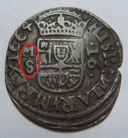 Spain: King, Philip IV, 16-Maravedis of 1664 (Type 1)