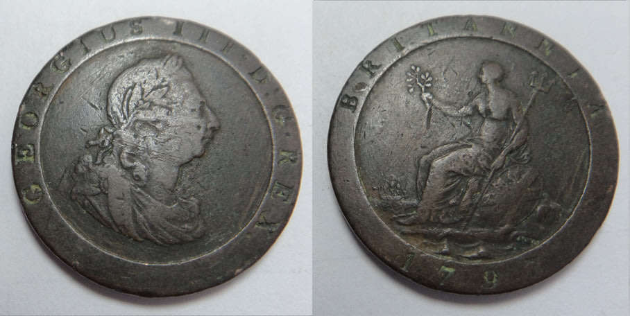 Great Britain & Ireland Copper Collection: George III Cartwheel Penny of 1797