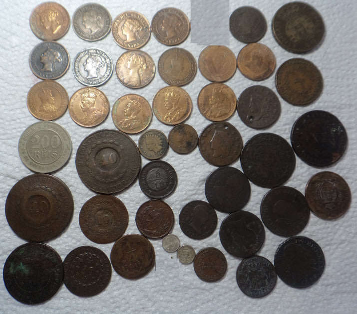 Old Copper & Bronze Coins of the World: The Americas and Colonial era
