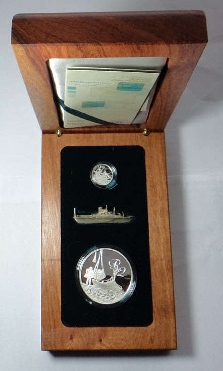 Republic of South Africa: Silver Tickey & Crown Twin Set of 2010 (Maritime History)