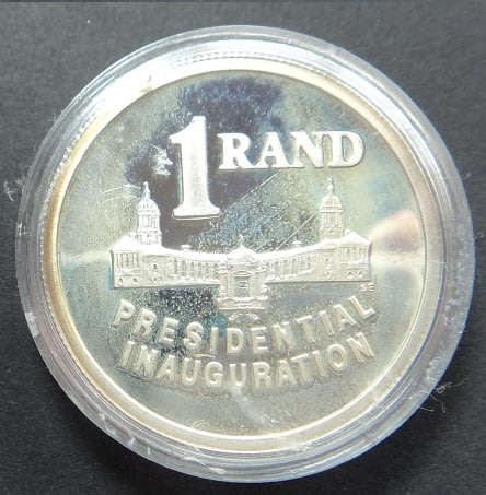 Republic of South Africa: Proof Silver R1 of 1994 (Presidential Inauguration)
