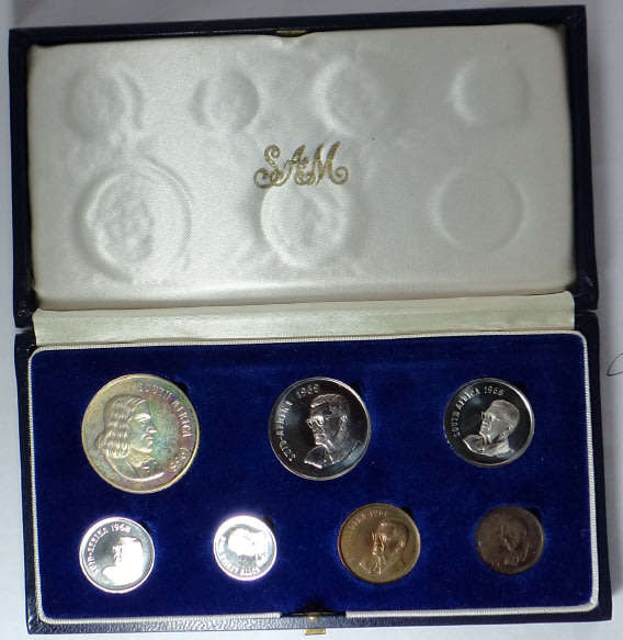 Republic of South Africa: Short Proof Set of 1968