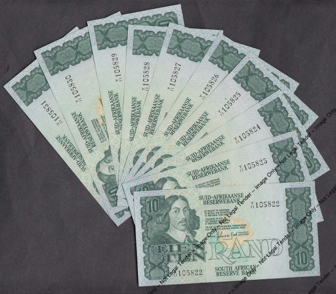 RSA : Gerhard de Kock R10: Y11 Replacement Note Sequential Run