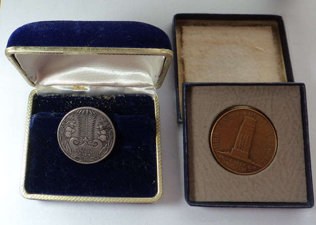 Two World War I (1914-1918) Commemorative Medals