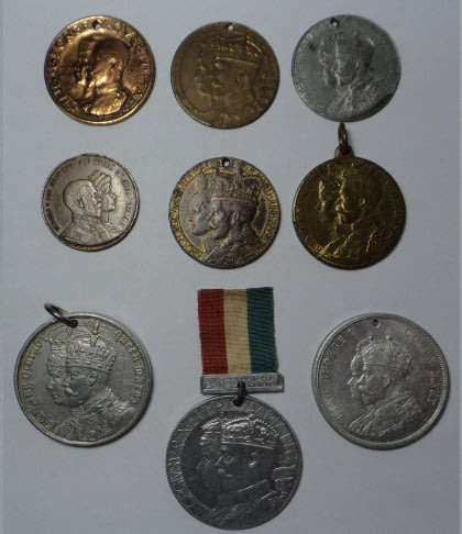 Collection of South African & British Medals issued for the Inauguration of King George V in 1911