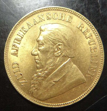 Paul Kruger ZAR: GOLD Pond of 1898 (Coin 2 of 2 in High Grade)