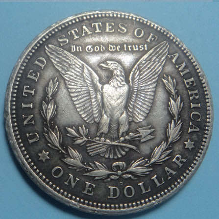 United States: Silver Morgan Dollar of 1921  (Denver Mint)