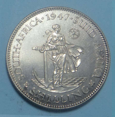 Union of South Africa: PROOF Shilling (1/-) of 1947