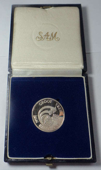 Republic of South Africa: Silver Proof R1 of 1988 (The Great Trek)