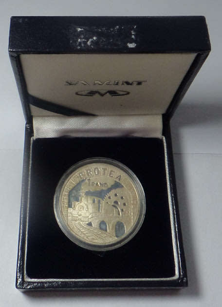 Republic of South Africa: Silver Proof R1 of 1995 (Railways)