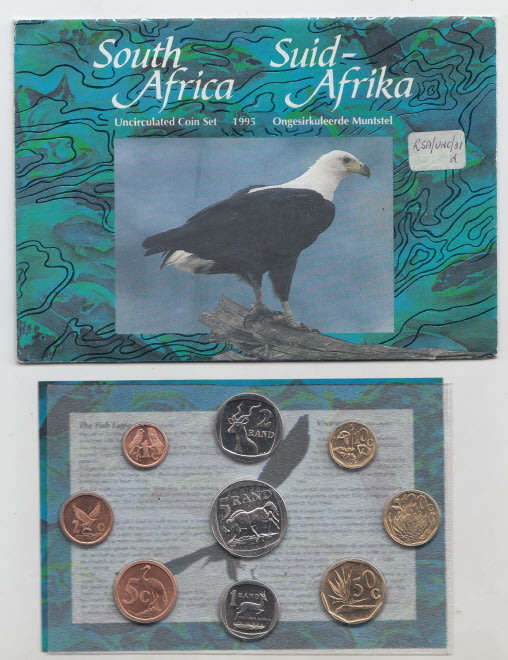Republic of South Africa: Uncirculated Coin Set of 1995