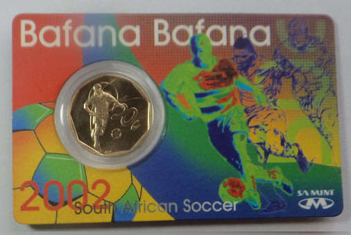 Republic of South Africa: Bafana Bafana 2002 50c in Mint Holder