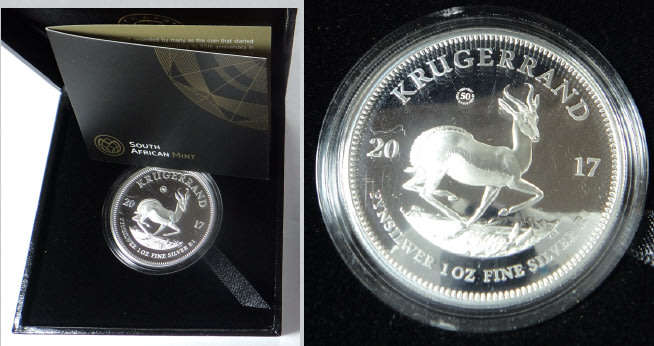 Republic of South Africa: Silver Proof Krugerrand of 2017
